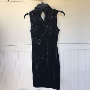 Black Velvet Choker Dress-Small- New Years Dress